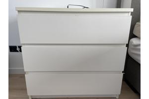 Ikea malm ladekast wit