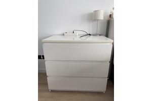 Ikea malm ladekast wit