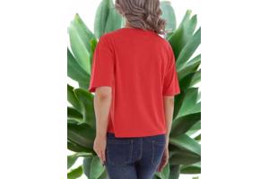 Glo-Story t-shirt Shine all day rood goud S