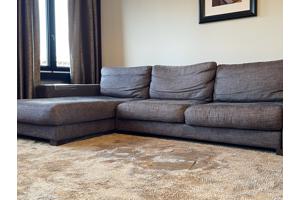 Natuzzi zitbank met chaise longe
