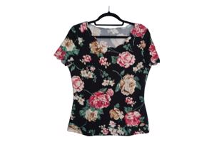 Stretchy shirt bloemenprint S