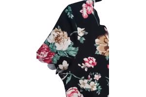 Stretchy shirt bloemenprint S