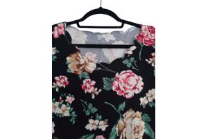 Stretchy shirt bloemenprint S