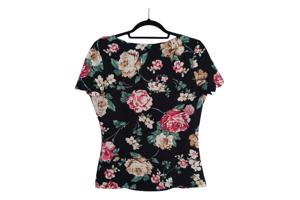 Stretchy shirt bloemenprint S