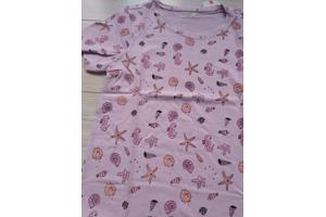 Glo-Story t-shirt zee schelpen lila paars 158