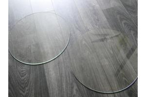 Geslepen ronde glasplaten 50 cm doorsnee