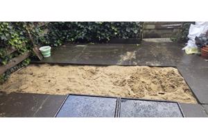 Wit zand gratis afhalen.
