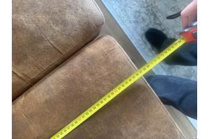 Bank drie zits - cognac kleur