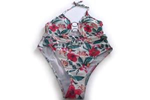 Halter badpak met ringen en riempje L