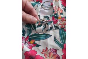 Halter badpak met ringen en riempje L