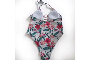 Halter badpak met ringen en riempje L