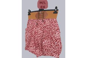 Metrofive korte broek roze M/L