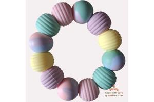Noekies Handgemaakte Bijtring pastel - Nieuw!