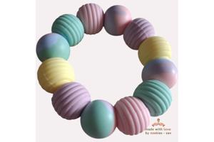 Noekies Handgemaakte Bijtring pastel - Nieuw!