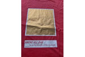 Glo-Story t-shirt Shine all day rood goud L/40