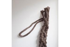 Speenkoord macrame beige bruin