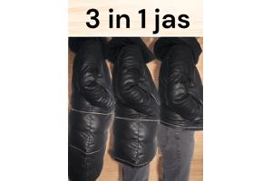 Noemi Kent 3 in 1 jas zwart kort middellang en lang XL