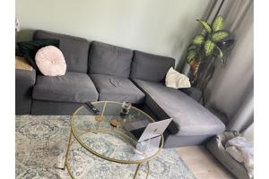 Ikea kivik grijs chaise longue hoekbank
