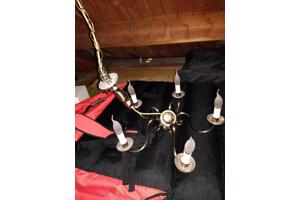 Kroonluchter, plafondlamp incl 5 lampjes