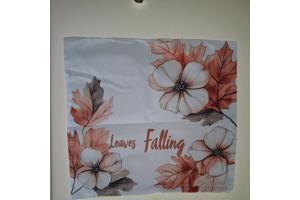 Set van 4 kussenhoezen pompoen bruin oranje 45x45cm