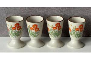 Vintage Wildflowers koffie bekers voet.