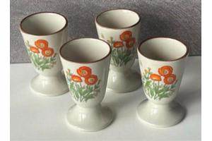 Vintage Wildflowers koffie bekers voet.