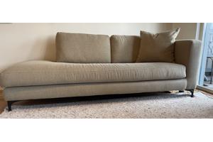 3p groene zitbank met open einde