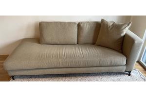 3p groene zitbank met open einde