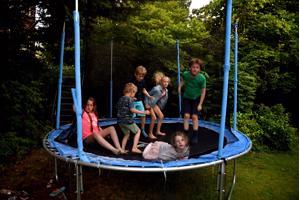 grote trampoline