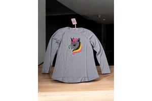 Seagull longsleeve t-shirt grijs Unicorn 170/176