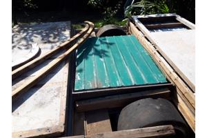 Te koop een oude schaftkeet reeds gedeeltelijk opgeknapt