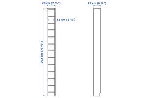 CD meubel - 3 x CD kast 202cm