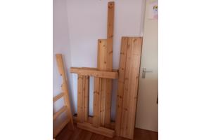 Lifetime bed 90x200cm inclusief halve en hele hoogslaper