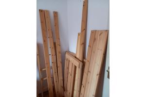 Lifetime bed 90x200cm inclusief halve en hele hoogslaper