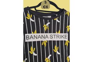 Glo-story t-shirt zwart banana strike S