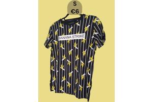 Glo-story t-shirt zwart banana strike S