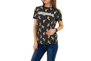 Glo-story t-shirt zwart banana strike S