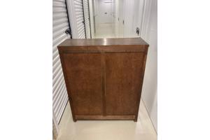 Houten Brocante Vitrinekastje