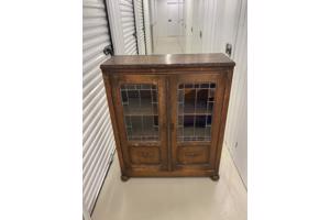 Houten Brocante Vitrinekastje