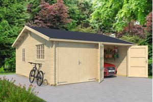 Houten garage Falkland Incl. Wooden Doors ---VERLAAGDE PRIJS