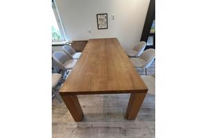 Eikenhouten eettafel 240x100cm