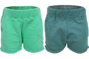 2x Little love meisjes korte broek 12-18 mnd / 80/86