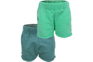 2x Little love meisjes korte broek 12-18 mnd / 80/86