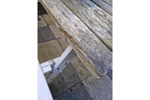 picknick tafel van Douglas hout, licht beschadigd