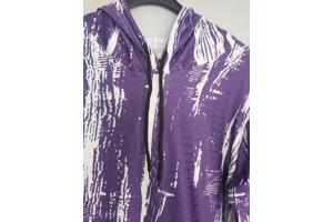 Fashion 2 delig huispak violet paars wit S/M