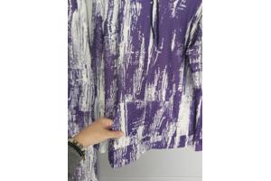 Fashion 2 delig huispak violet paars wit S/M