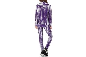 Fashion 2 delig huispak violet paars wit S/M