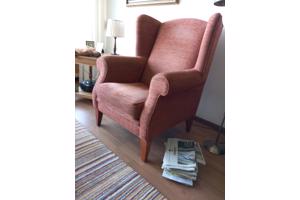 Heel grote oorfauteuil om heerlijk in te zitten