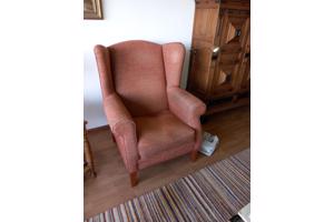 Heel grote oorfauteuil om heerlijk in te zitten