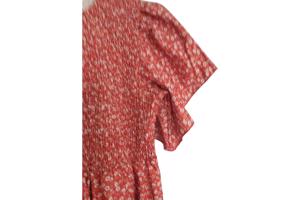 Lange zomer jurk oranje L